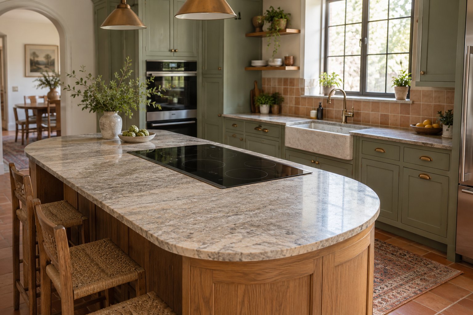 Illustrative Thermador cooktop in a residential kitchen — AI image for Sub-Zero Repair Golden’s Bridge