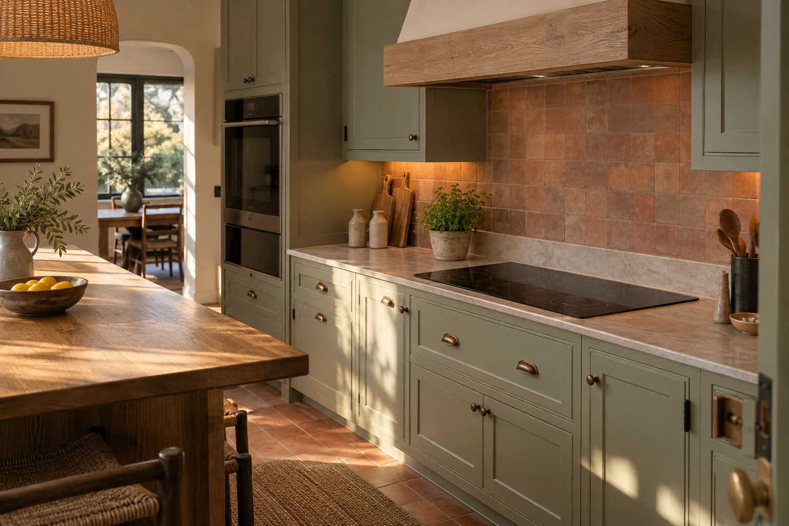 Illustrative Monogram cooktop in a residential kitchen — AI image for Sub-Zero Repair Golden’s Bridge